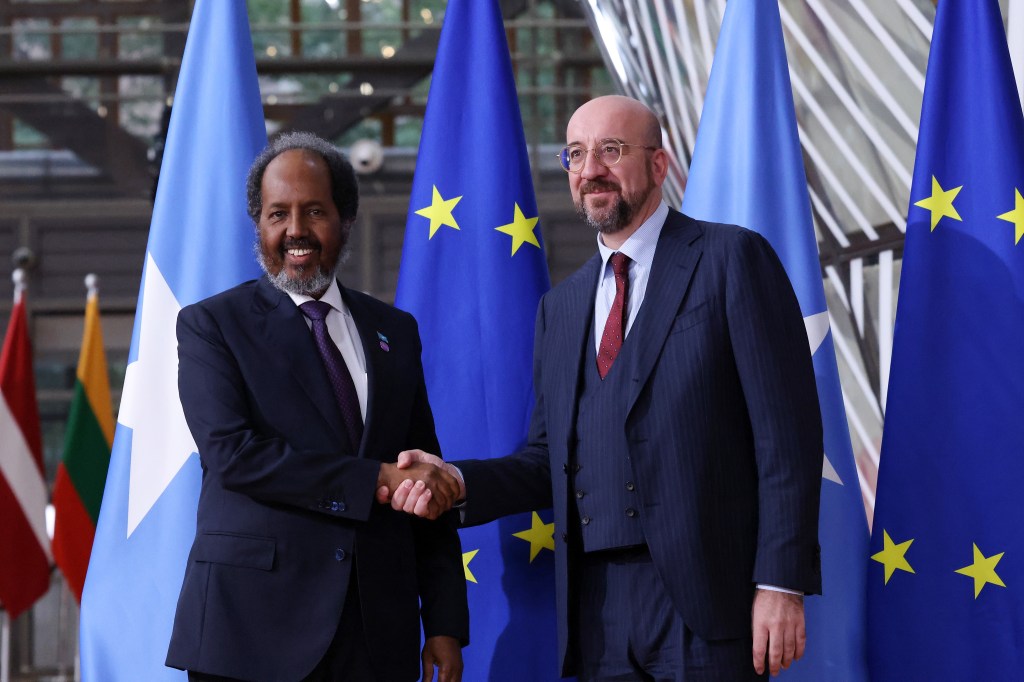 President Hassan Sheikh meets EU Leaders in&nbsp;Brussels